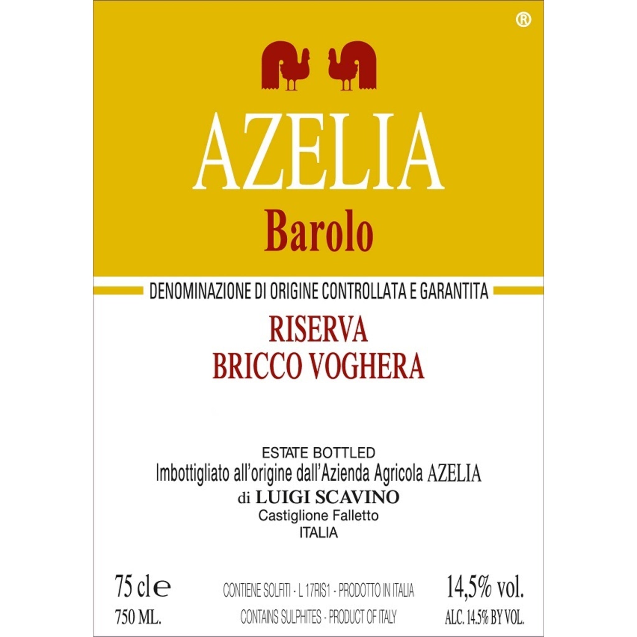 Barolo Riserva Bricco Voghera 2013, Azelia, 3x1500ml