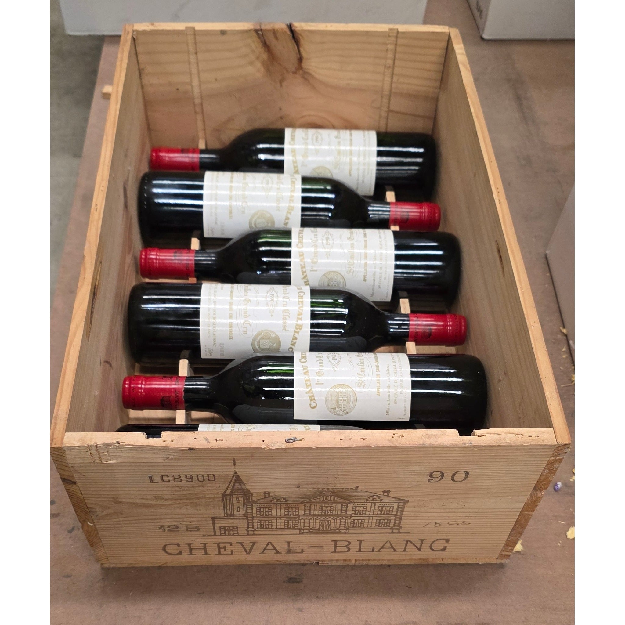 Chateau Cheval Blanc 1990, Saint Emilion 1er Grand Cru Classé A, 12x750ml, DUTY PAID
