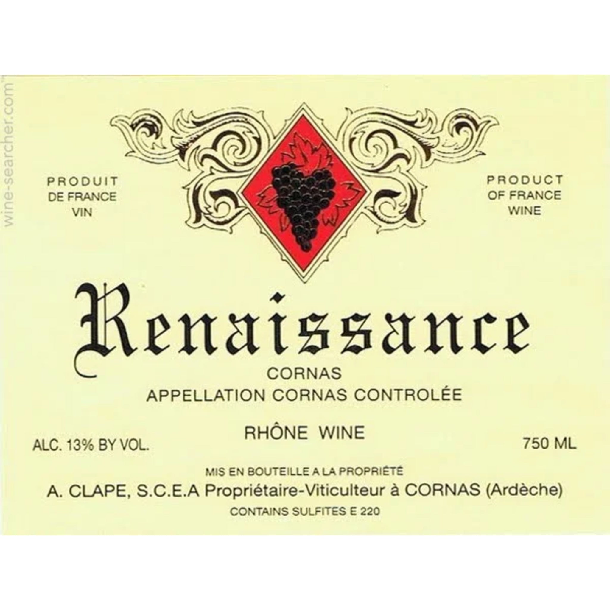 Cornas Renaissance 2015, Domaine A Clape, 1x750ml