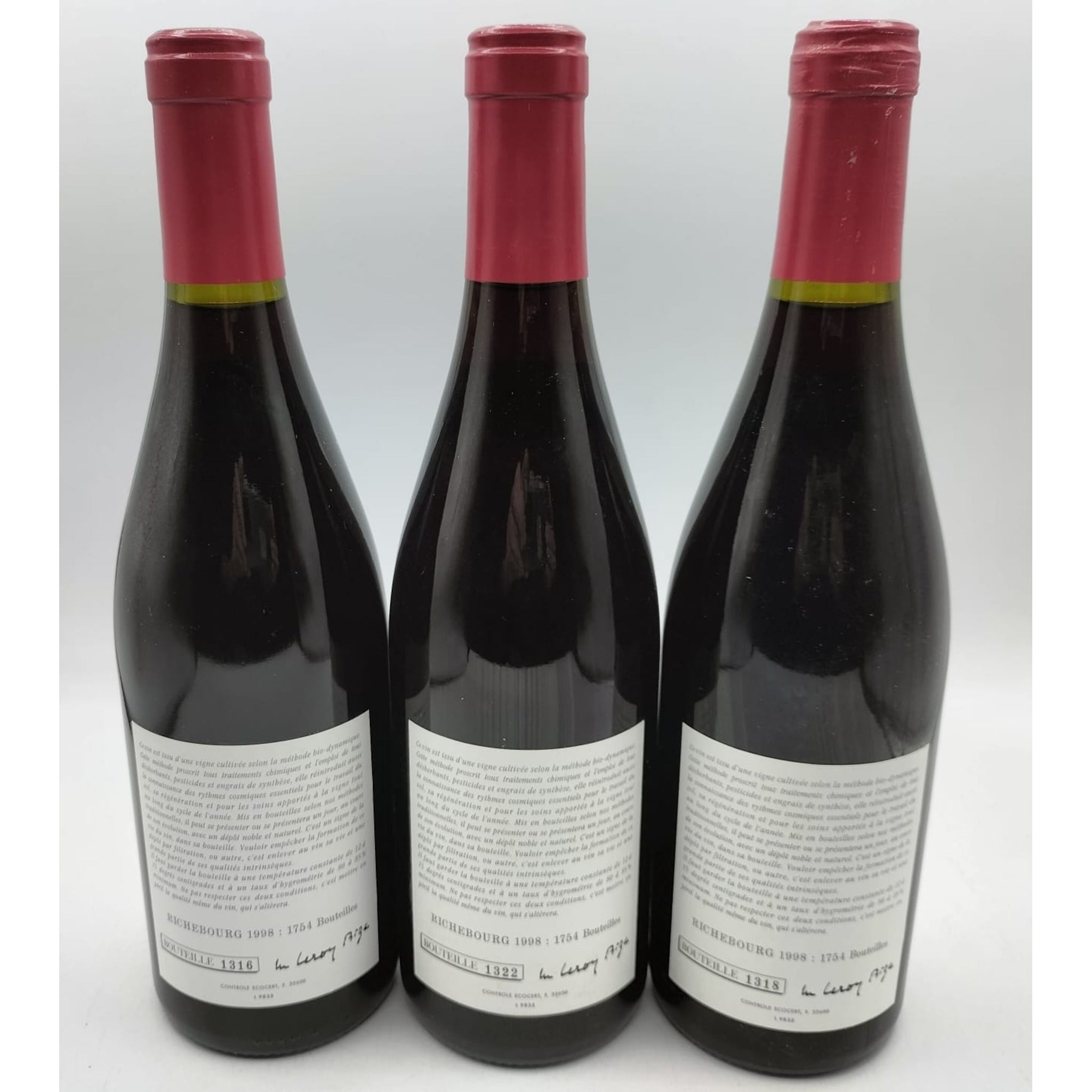 Richebourg Grand Cru 1998, Domaine Leroy, 3x750ml