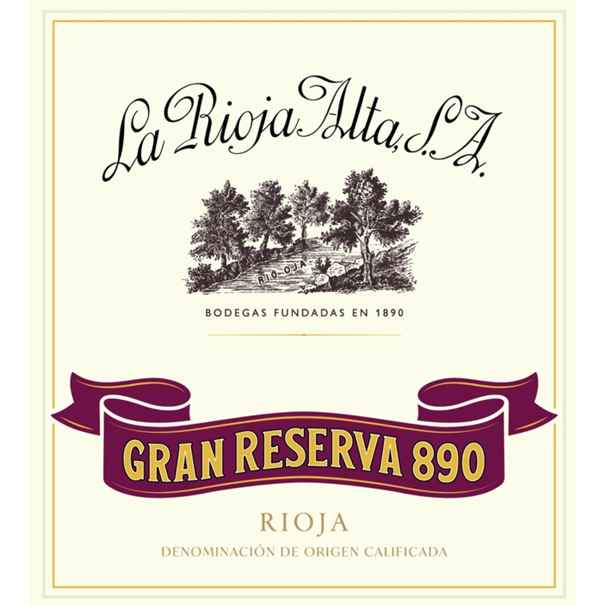 La Rioja Alta S.A. 890 Gran Reserva 2010, Rioja 6x750ml