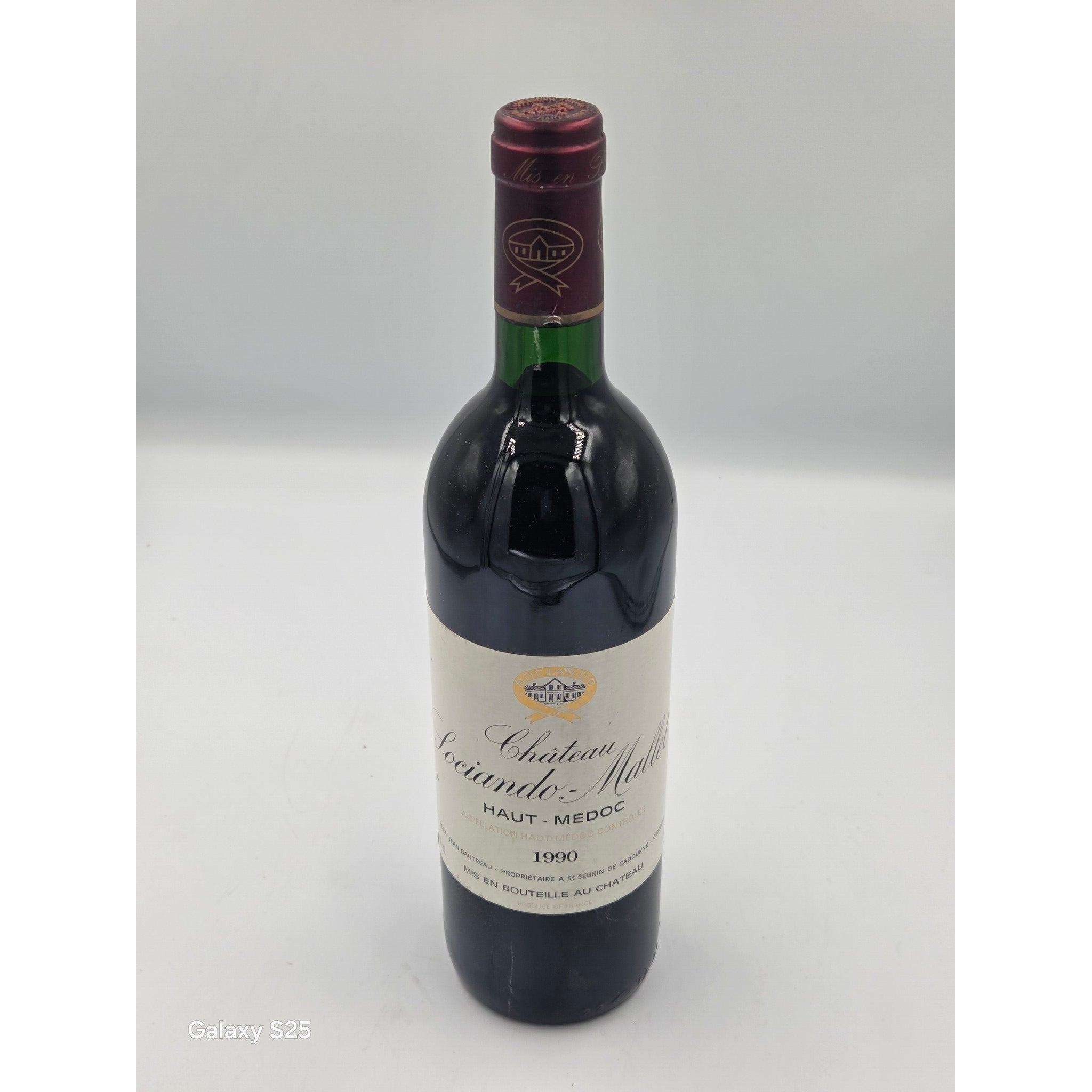Chateau Sociando Mallet 1990, Haut Medoc, 1x750ml