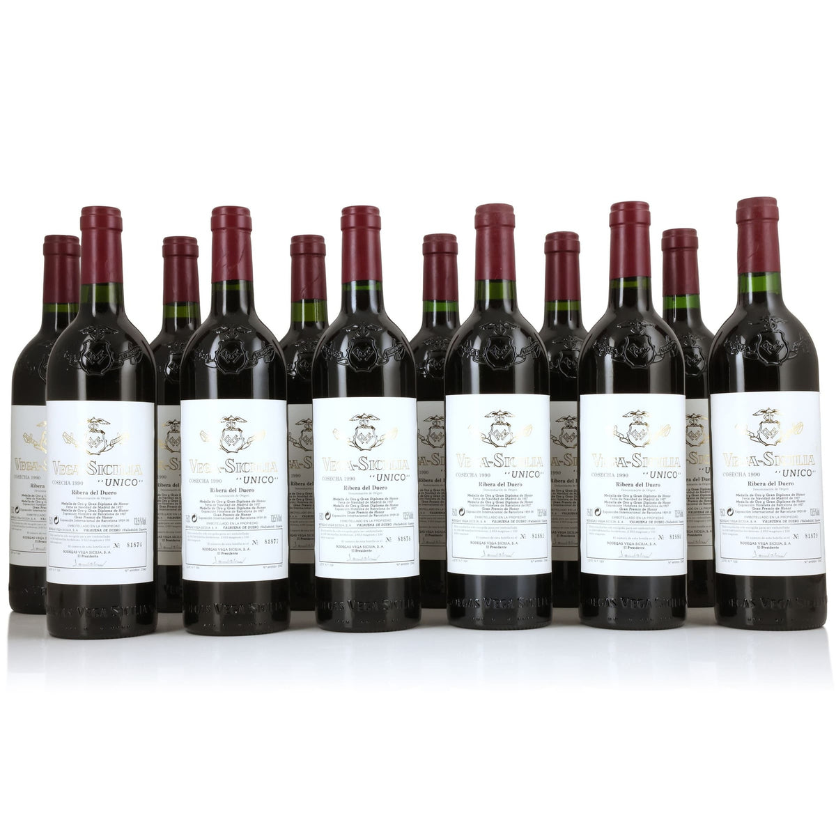 Vega Sicilia Unico 1990, Ribera-del-Duero, 12x750ml DUTY PAID