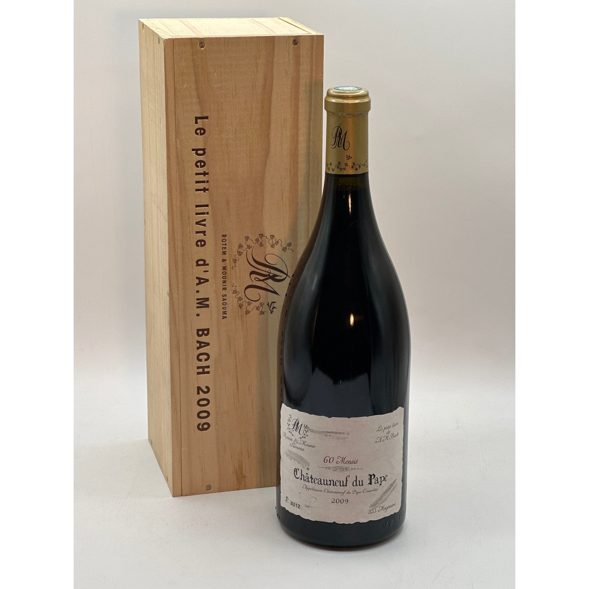 Chateauneuf du Pape 2009, Le Petit Livre d'A.M Bach, R&M Saouma, 1x1500ml
