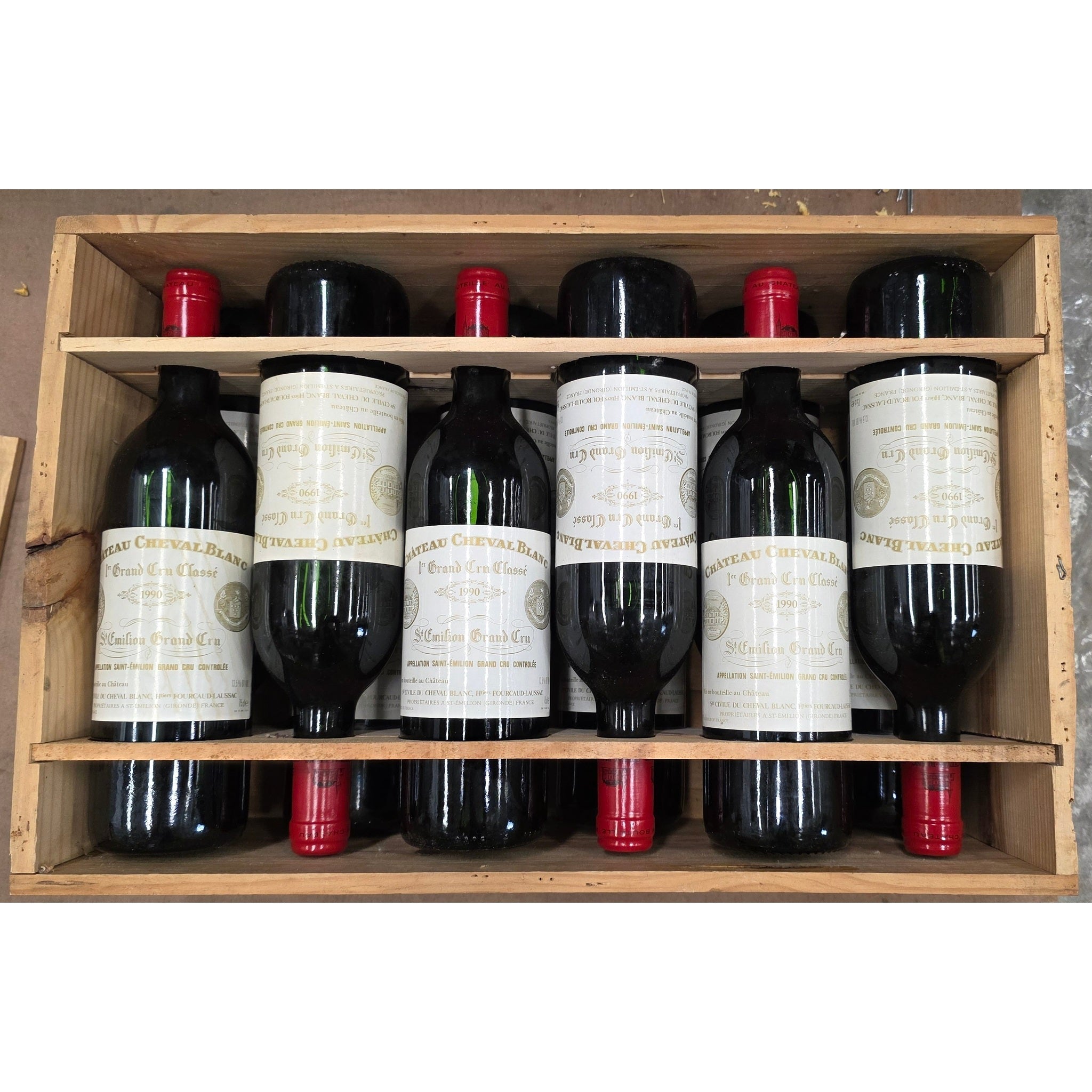 Chateau Cheval Blanc 1990, Saint Emilion 1er Grand Cru Classé A, 12x750ml, DUTY PAID
