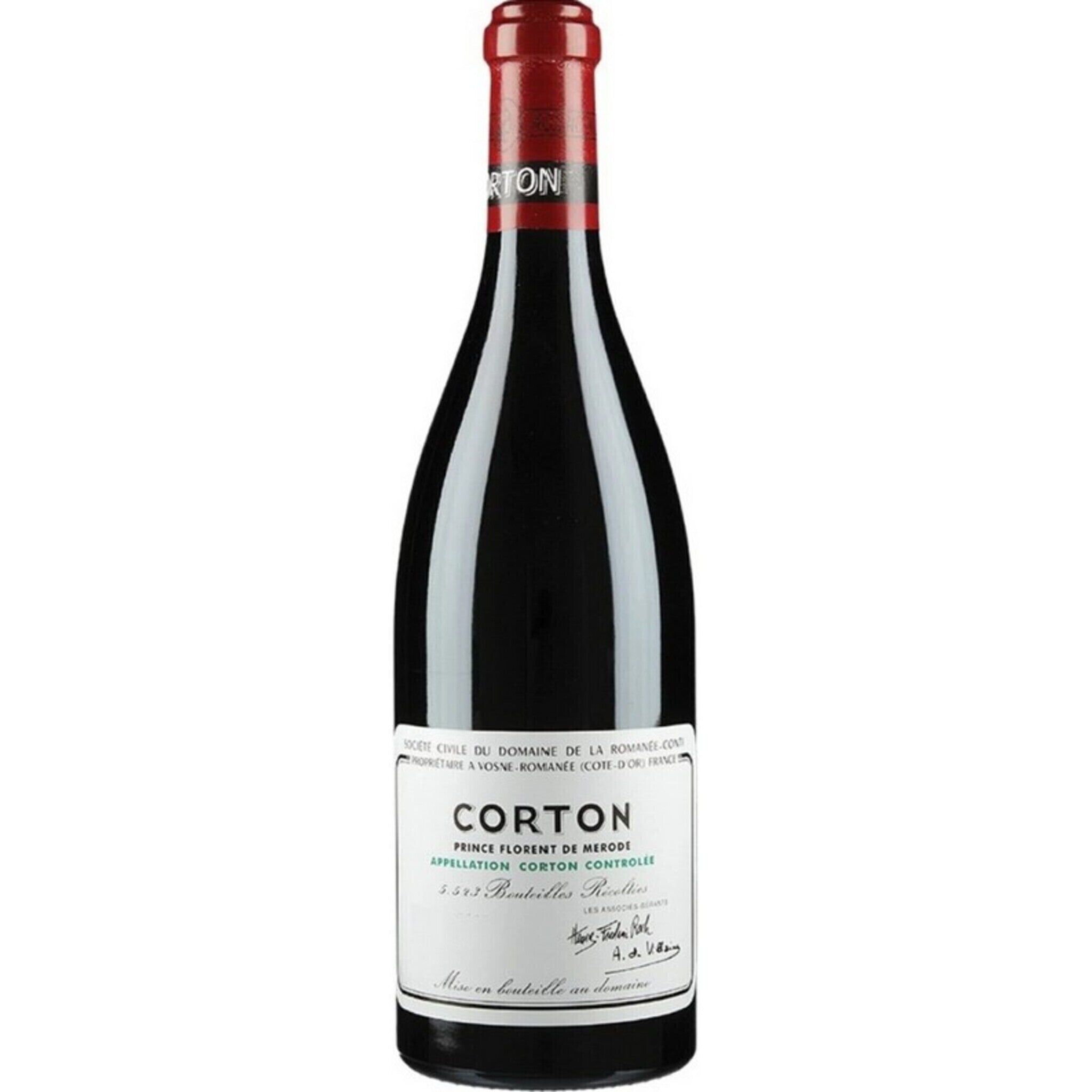 Corton Grand Cru Prince Florent De Merode 2018, Domaine de La Romanee-Conti, 1x750ml
