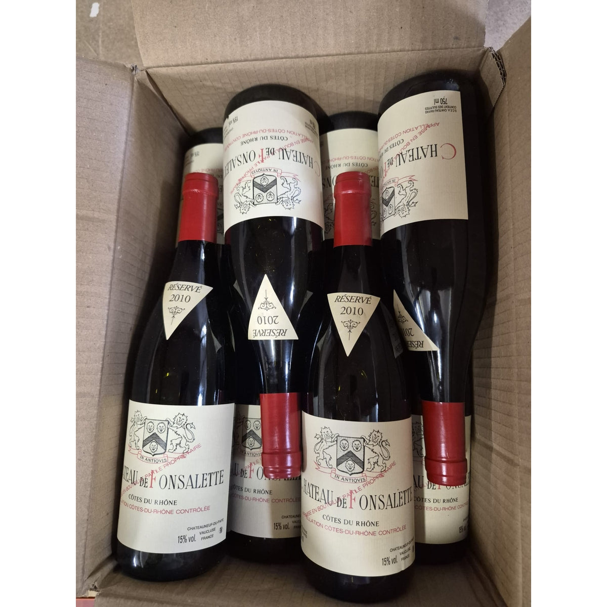 Chateau de Fonsalette 2010, Cotes du Rhone, Chateau Rayas, 12x750ml