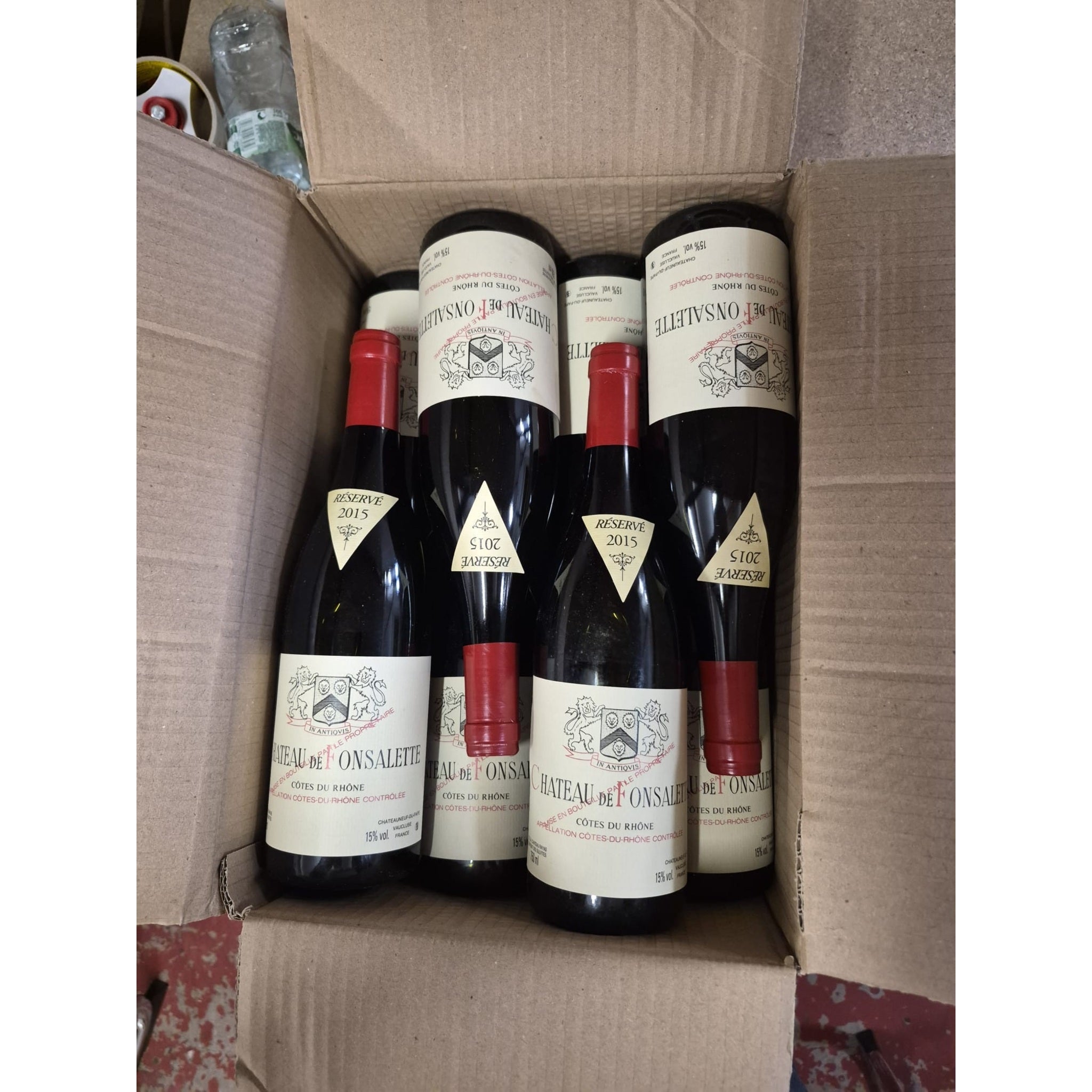 Chateau de Fonsalette 2015, Cotes du Rhone, Chateau Rayas, 12x750ml