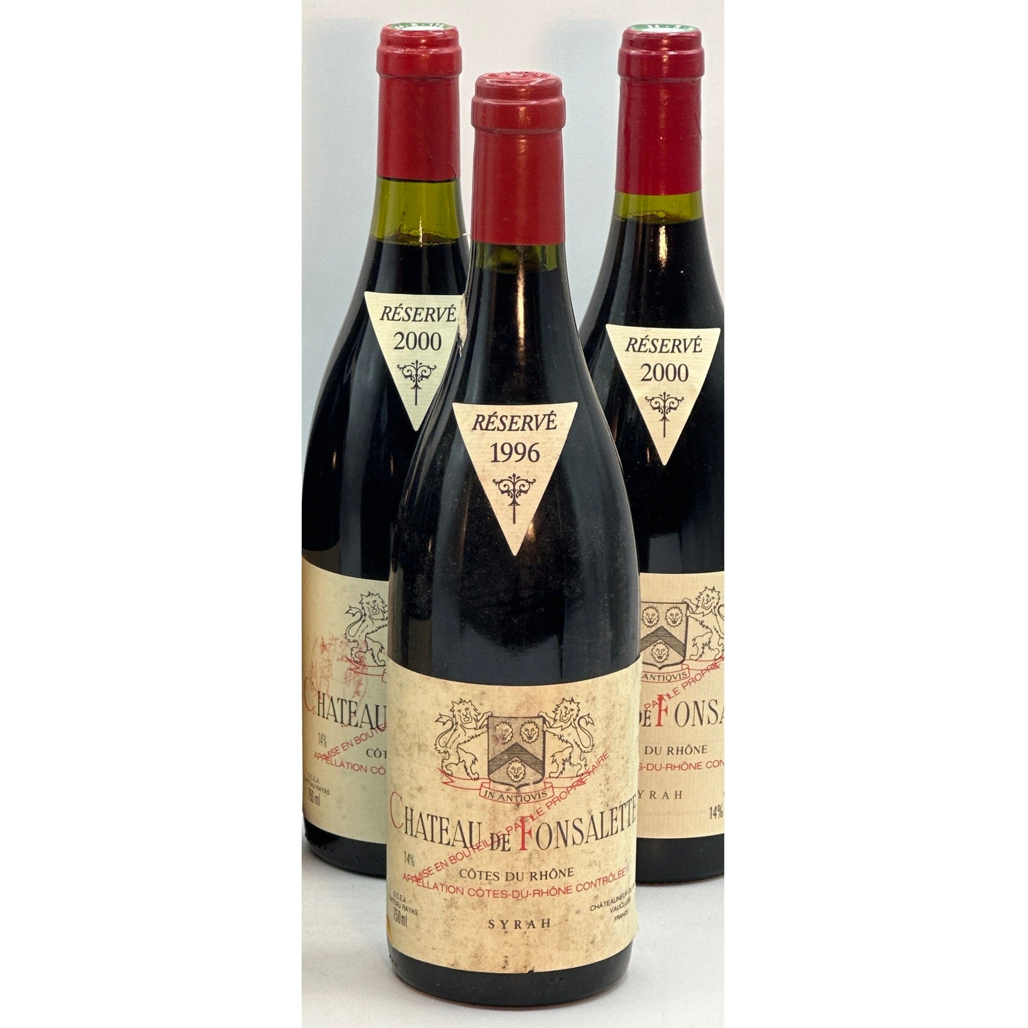 Chateau de Fonsalette Syrah 1996, Cotes du Rhone, Chateau Rayas, 1x750ml