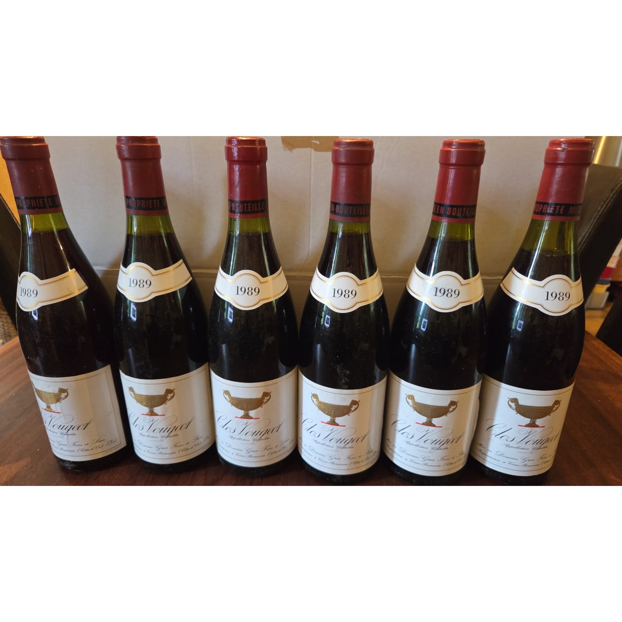 Clos Vougeot Grand Cru 1989, Domaine Gros F&S, 6x750ml