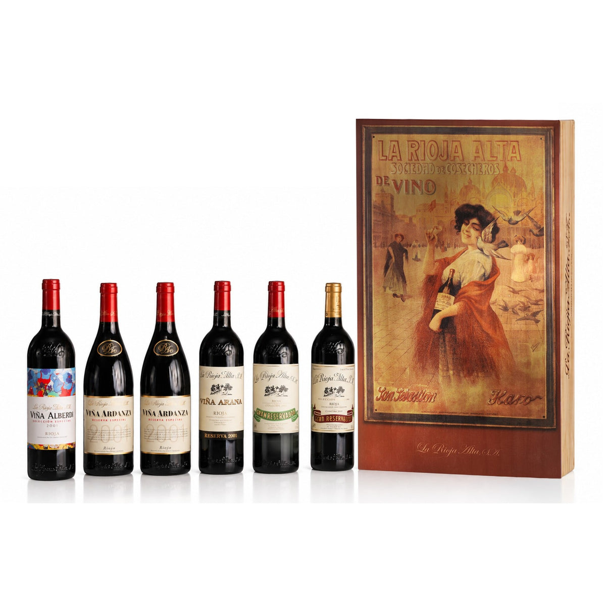 La Rioja Alta S.A. 2001 Assortment, Rioja, 6x750ml
