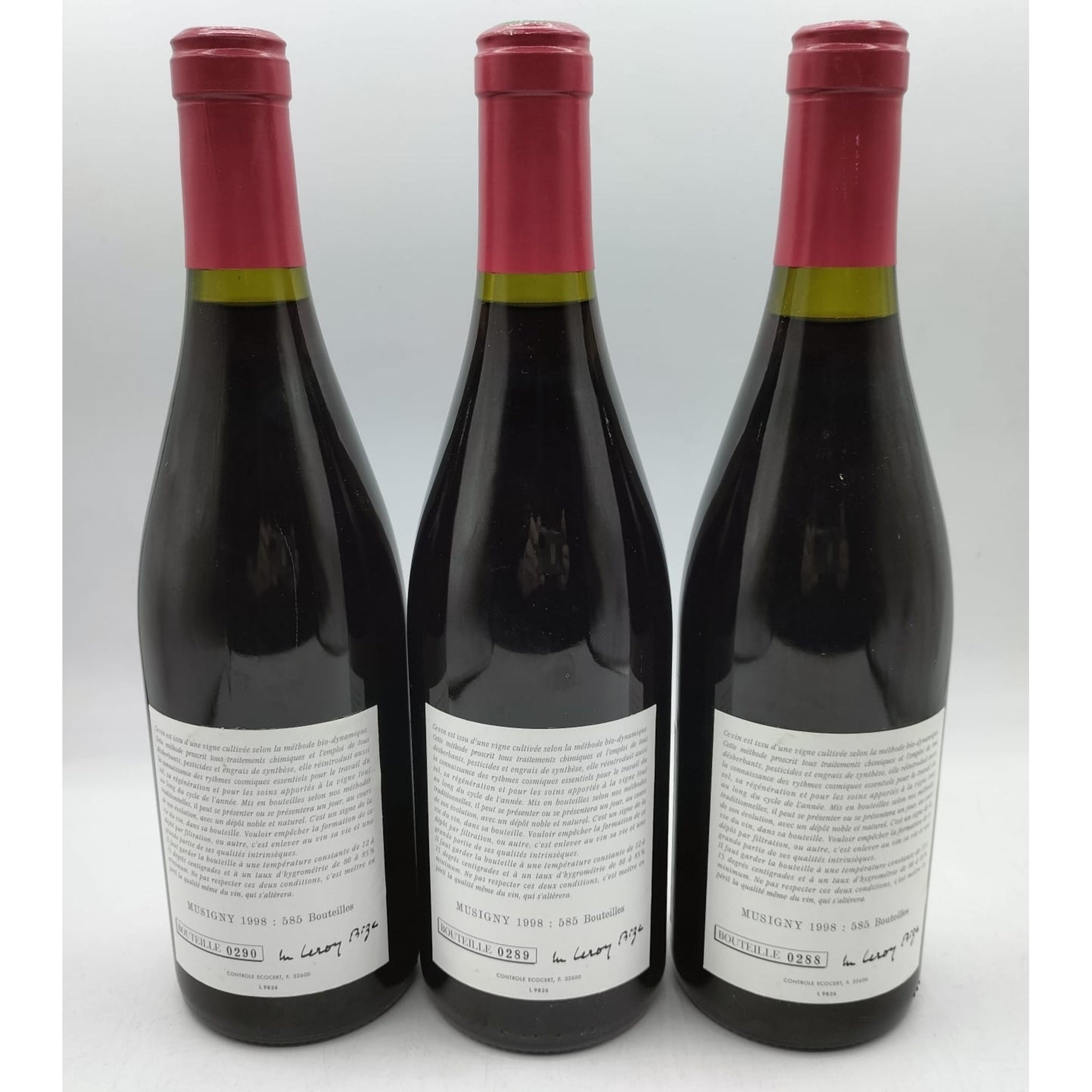 Musigny Grand Cru 1998, Domaine Leroy, 3x750ml