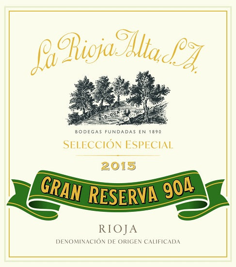 La Rioja Alta S.A. 904 Gran Reserva 2015, Rioja, 6x750ml