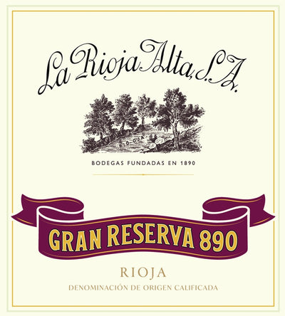 La Rioja Alta S.A. 890 Gran Reserva 2011, Rioja, 6x750ml