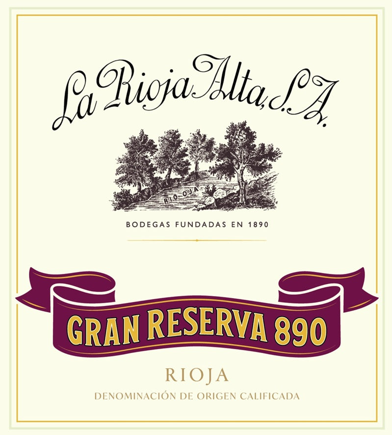 La Rioja Alta S.A. 890 Gran Reserva 2011, Rioja, 6x750ml