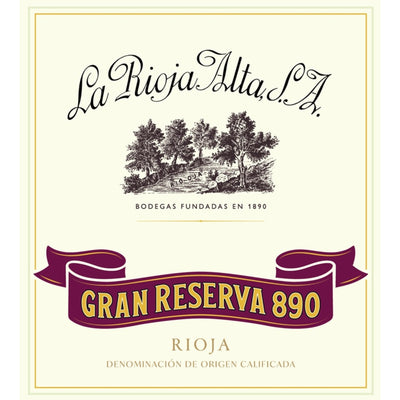 La Rioja Alta S.A. 890 Gran Reserva 2010, Rioja 6x750ml