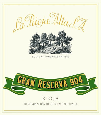 La Rioja Alta S.A. 904 Gran Reserva 2016, Rioja, 6x750ml