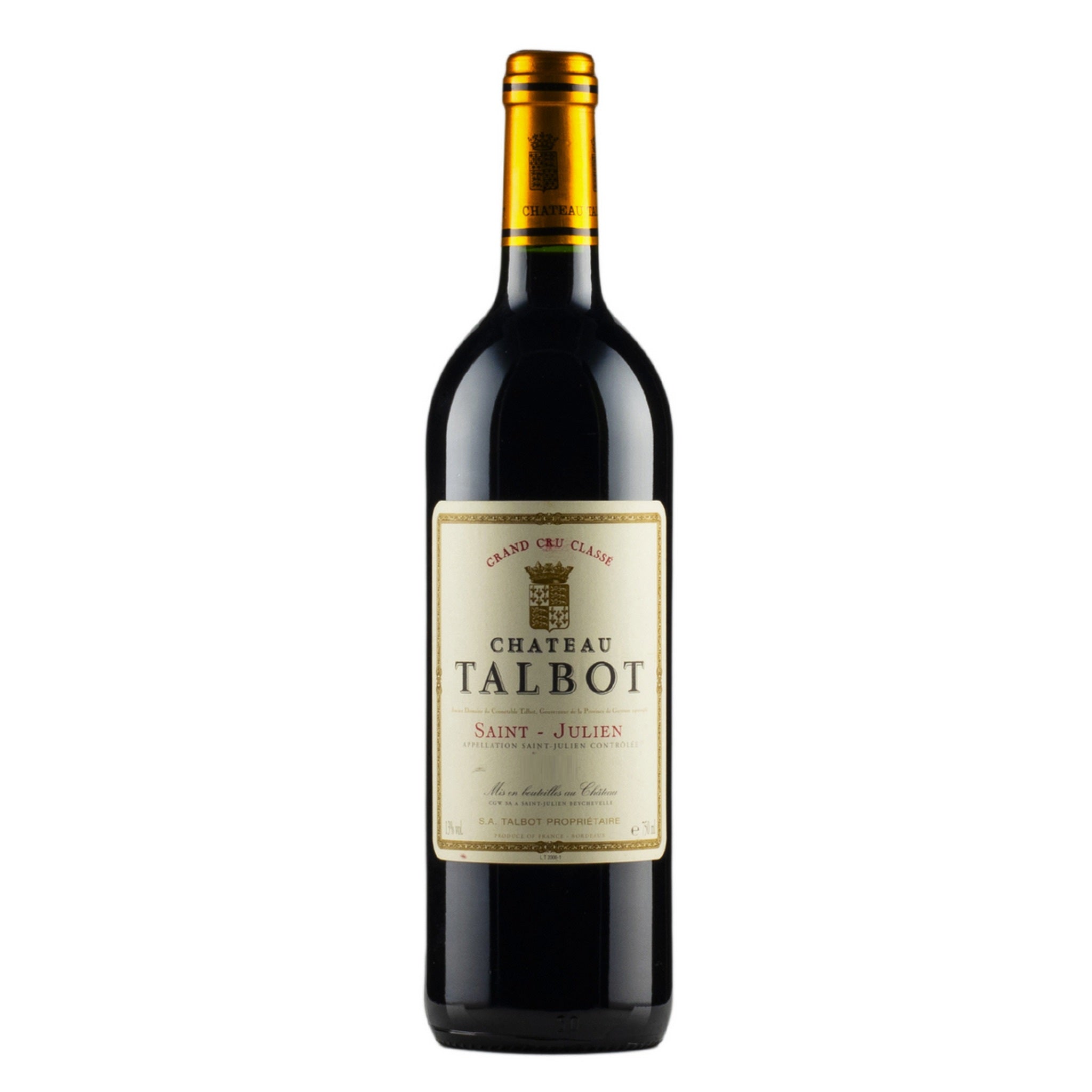 Chateau Talbot 1982, 4ème Cru Classé, St Julien, 1x750ml