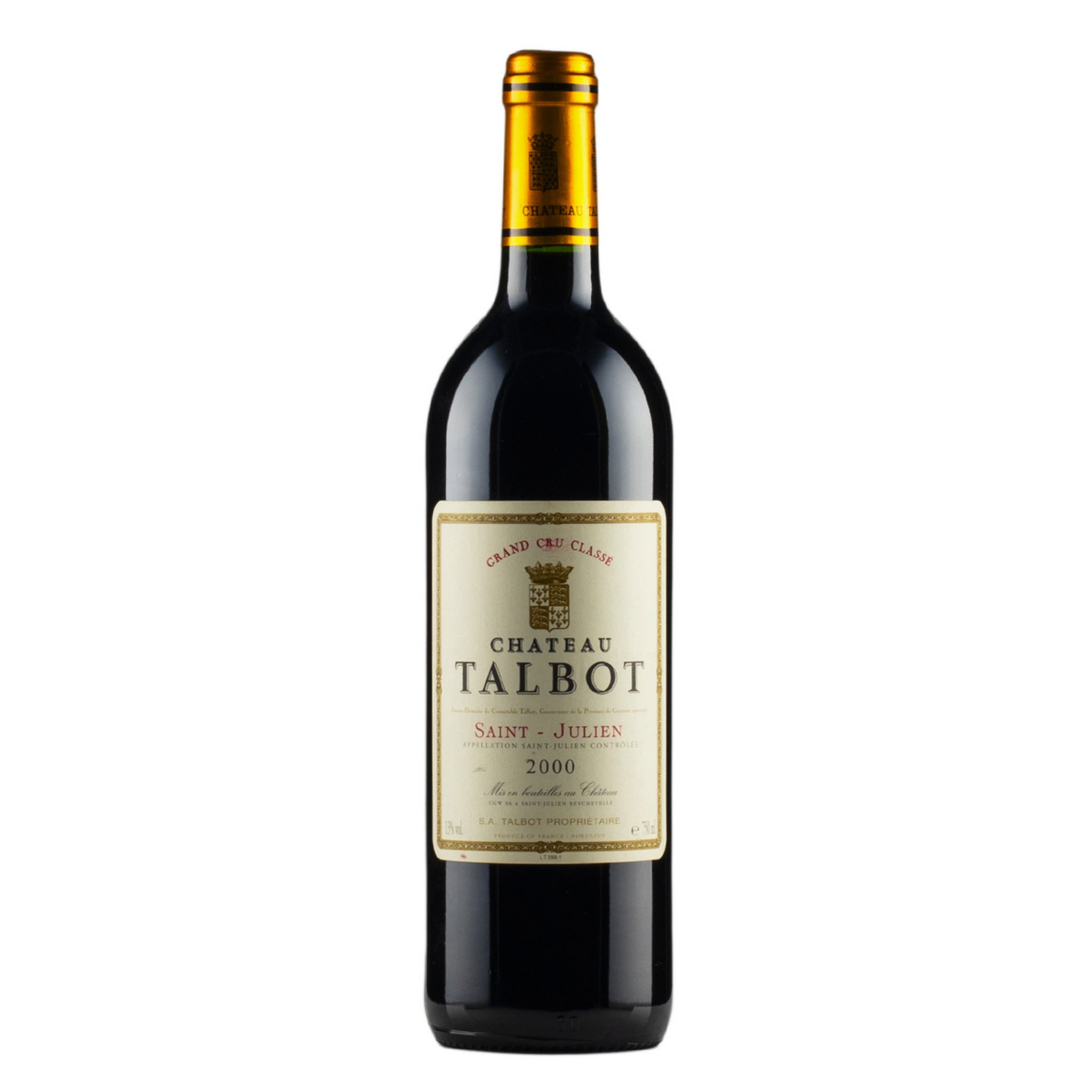 Chateau Talbot 2000, 4ème Cru Classé, St Julien, 12x750ml