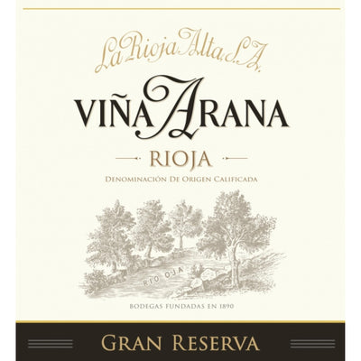 La Rioja Alta S.A. Viña Arana Gran Reserva 2016, Rioja, 6x1500ml
